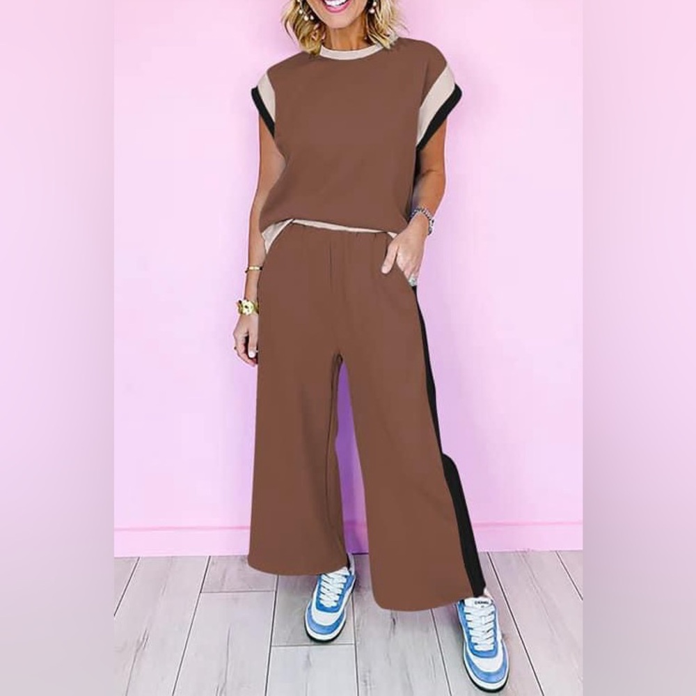 Women’s Trendy Brown 2pc Set